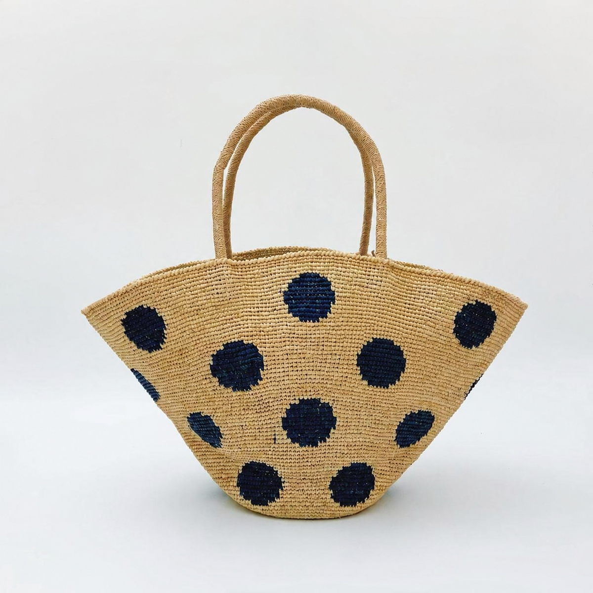 Dottie Crochet Raffia Tote - Tiger Canada handwoven raffia bag