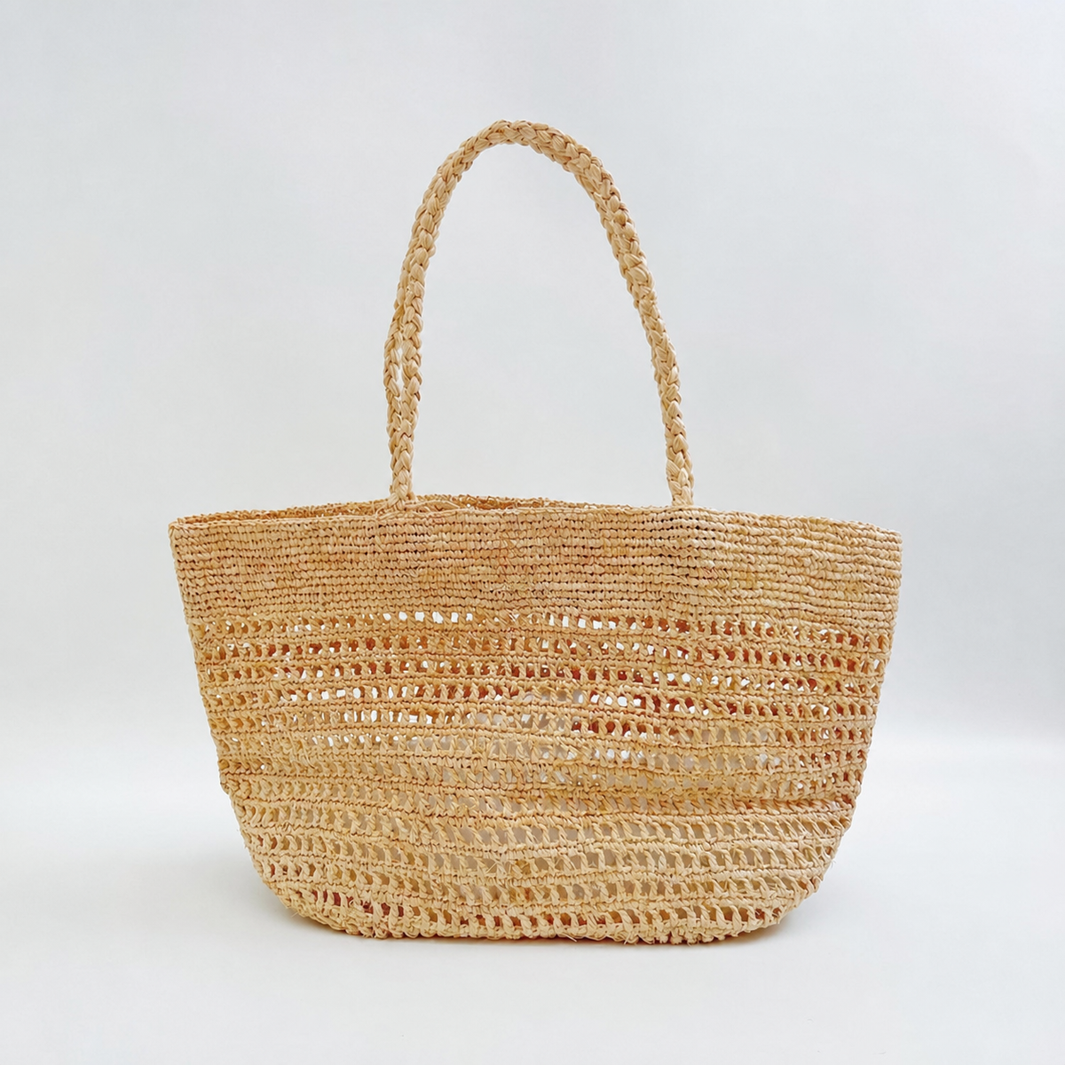 Airlight Hollow Raffia Tote - Tiger Canada handwoven raffia bag