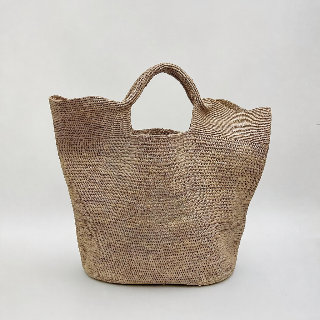Grande Raffia Carryall - Tiger Canada handwoven raffia bag