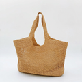 Riviera Boho Raffia Tote - Tiger Canada handwoven raffia bag