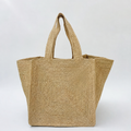 Meadow Minimalist Raffia Tote - Tiger Canada handwoven raffia bag