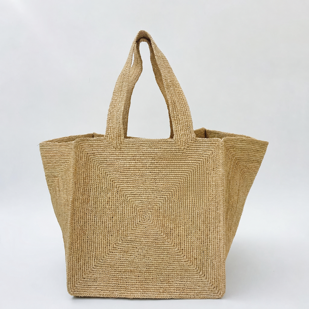 Meadow Minimalist Raffia Tote - Tiger Canada handwoven raffia bag