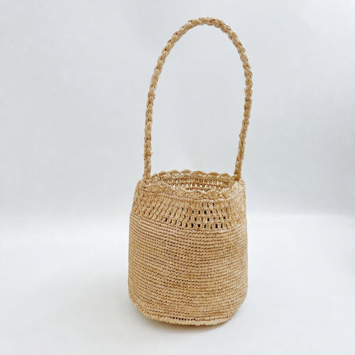 Belle Raffia Bucket Bag - Tiger Canada handwoven raffia bag