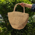 Terra Natural Raffia Tote - Tiger Canada handwoven raffia bag